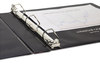 A Picture of product UNV-20768 Universal One™ Non-View D-Ring Binder with Label Holder,  1" Capacity, 8-1/2 x 11, Navy Blue