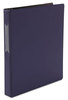 A Picture of product UNV-20768 Universal One™ Non-View D-Ring Binder with Label Holder,  1" Capacity, 8-1/2 x 11, Navy Blue