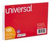 A Picture of product UNV-47210 Universal® Recycled Index Strong 2 Pt. Stock Cards Ruled 3 x 5, White, 100/Pack