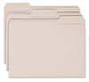 A Picture of product SMD-12343 Smead™ Colored File Folders 1/3-Cut Tabs: Assorted, Letter Size, 0.75" Expansion, Gray, 100/Box