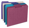 A Picture of product SMD-12343 Smead™ Colored File Folders 1/3-Cut Tabs: Assorted, Letter Size, 0.75" Expansion, Gray, 100/Box