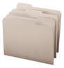 A Picture of product SMD-12343 Smead™ Colored File Folders 1/3-Cut Tabs: Assorted, Letter Size, 0.75" Expansion, Gray, 100/Box