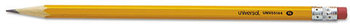 Universal™ #2 Woodcase Pencil Value Pack, HB (#2), Black Lead, Yellow Barrel, 144/Box