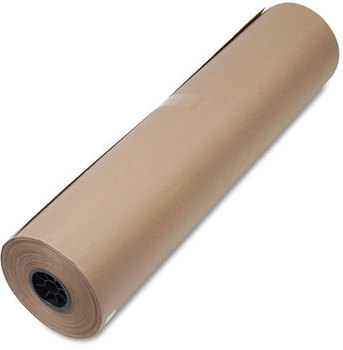 United Facility Supply High-Volume Wrapping Paper Rolls,  50lb, 36"w, 720'l, Brown