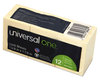 A Picture of product UNV-28062 Universal® Recycled Self-Stick Note Pads 1.5" x 2", Yellow, 100 Sheets/Pad, 12 Pads/Pack