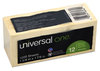 A Picture of product UNV-28062 Universal® Recycled Self-Stick Note Pads 1.5" x 2", Yellow, 100 Sheets/Pad, 12 Pads/Pack