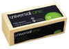 A Picture of product UNV-28062 Universal® Recycled Self-Stick Note Pads 1.5" x 2", Yellow, 100 Sheets/Pad, 12 Pads/Pack