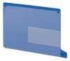 A Picture of product SMD-61951 Smead™ Colored Poly Out Guides with Pockets 1/3-Cut End Tab, 8.5 x 11, Blue, 25/Box