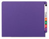 A Picture of product SMD-25550 Smead™ WaterShed® CutLess® End Tab Fastener Folders 0.75" Expansion, 2 Fasteners, Letter Size, Purple Exterior, 50/Box