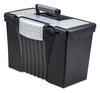 A Picture of product STX-61510U01C Storex Portable Letter/Legal Filebox with Organizer Lid,  Letter/Legal, Black