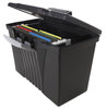 A Picture of product STX-61510U01C Storex Portable Letter/Legal Filebox with Organizer Lid,  Letter/Legal, Black