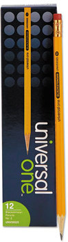 Universal One™ Blackstonian Pencil,  F #2.5, Medium Firm, Yellow, Dozen