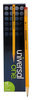 A Picture of product UNV-55525 Universal One™ Blackstonian Pencil,  F #2.5, Medium Firm, Yellow, Dozen
