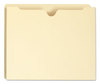 A Picture of product SMD-75605 Smead™ 100% Recycled Top Tab File Jackets Straight Letter Size, Manila, 50/Box