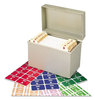 A Picture of product SMD-67170 Smead™ AlphaZ® Color-Coded Labels Starter Set A-Z, 1 x 1.63, Assorted, 10/Sheet, 220 Sheets/Box