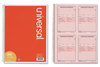 A Picture of product UNV-48005 Universal® Wirebound Message Books Two-Part Carbonless, 5.5 x 3.88, 4 Forms/Sheet, 200 Forms Total