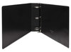 A Picture of product UNV-35423 Universal® Ledger-Size Round Ring Binder with Label Holder 3 Rings, 3" Capacity, 11 x 17, Black