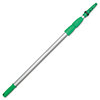 A Picture of product UNG-ED450 Unger® Opti-Loc Extension Pole, Three Sections. 14 ft./4.5 m. Green/Silver.