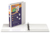A Picture of product STW-87010 QuickFit® QuickFit® by Stride D-Ring View Binder, 1" Capacity, 8 1/2 x 11, White