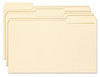 A Picture of product SMD-15338 Smead™ Top Tab File Folders with Antimicrobial Product Protection 1/3-Cut Tabs: Assorted, Legal, 0.75" Expansion, Manila, 100/Box