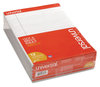A Picture of product UNV-35881 Universal® Fashion Colored Perforated Ruled Writing Pads,  8-1/2 x 11, Gray, 50-Sheet, Dozen