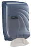 A Picture of product SJM-T1790TBL San Jamar® Large Capacity Ultrafold™ Towel Dispenser,  Oceans, Blue, 11 3/4 x 6 1/4 x 18