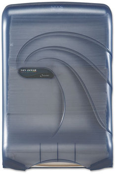 San Jamar® Large Capacity Ultrafold™ Towel Dispenser,  Oceans, Blue, 11 3/4 x 6 1/4 x 18