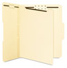 A Picture of product SMD-68025 Smead™ Self-Adhesive Folder Dividers for Top/End Tab Folders with Twin-Prong Fasteners 1 Fastener, Letter Size, Manila, 25/Pack