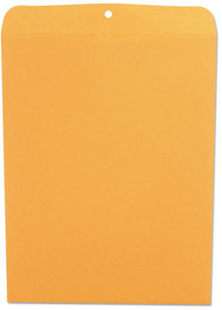 Business Source Kraft Clasp Envelope #110, Square Flap, Clasp/Gummed Closure, 12 x 15.5, 28 lb, Brown 100/Box