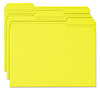 A Picture of product SMD-12934 Smead™ Reinforced Top Tab Colored File Folders 1/3-Cut Tabs: Assorted, Letter Size, 0.75" Expansion, Yellow, 100/Box