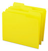A Picture of product SMD-12934 Smead™ Reinforced Top Tab Colored File Folders 1/3-Cut Tabs: Assorted, Letter Size, 0.75" Expansion, Yellow, 100/Box