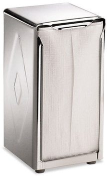San Jamar® Tabletop Napkin Dispenser,  Tall Fold, 3 3/4 x 4 x 7 1/2, Capacity: 150, Chrome