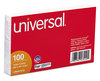 A Picture of product UNV-47240 Universal® Recycled Index Strong 2 Pt. Stock Cards Unruled 5 x 8, White, 100/Pack