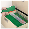 A Picture of product SMD-14083 Smead™ Six-Section Pressboard Top Tab Pocket-Style Classification Folders with SafeSHIELD® Coated Fasteners 6-Section Pocket 6 2 Dividers, Letter Size, Green, 10/Box