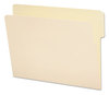 A Picture of product SMD-24135 Smead™ Heavyweight Manila End Tab Folders 9" High Front, 1/3-Cut Tabs: Top, Letter Size, 0.75" Expansion, 100/Box