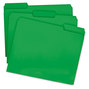 A Picture of product SMD-12143 Smead™ Colored File Folders 1/3-Cut Tabs: Assorted, Letter Size, 0.75" Expansion, Green, 100/Box