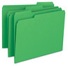 A Picture of product SMD-12143 Smead™ Colored File Folders 1/3-Cut Tabs: Assorted, Letter Size, 0.75" Expansion, Green, 100/Box