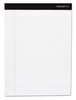 A Picture of product UNV-30630 Universal® Premium Ruled Writing Pads with Heavy Duty Back Heavy-Duty Wide/Legal Rule, Black Headband, 50 White 8.5 x 11 Sheets, 6/Pack