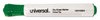 A Picture of product UNV-43654 Universal™ Dry Erase Marker Broad Chisel Tip, Green, Dozen