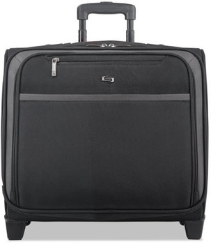 Solo Pro Rolling Overnighter Case,  16", 15 1/2" x 8" x 11", Black