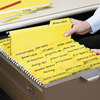 A Picture of product SMD-64097 Smead™ FasTab® Hanging Folders Letter Size, 1/3-Cut Tabs, Yellow, 20/Box