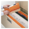 A Picture of product SMD-12510 Smead™ Reinforced Top Tab Colored File Folders Straight Tabs, Letter Size, 0.75" Expansion, Orange, 100/Box