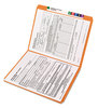 A Picture of product SMD-12510 Smead™ Reinforced Top Tab Colored File Folders Straight Tabs, Letter Size, 0.75" Expansion, Orange, 100/Box