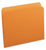 A Picture of product SMD-12510 Smead™ Reinforced Top Tab Colored File Folders Straight Tabs, Letter Size, 0.75" Expansion, Orange, 100/Box