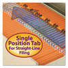 A Picture of product SMD-12510 Smead™ Reinforced Top Tab Colored File Folders Straight Tabs, Letter Size, 0.75" Expansion, Orange, 100/Box