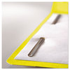 A Picture of product SMD-12940 Smead™ Top Tab Colored Fastener Folders 0.75" Expansion, 2 Fasteners, Letter Size, Yellow Exterior, 50/Box