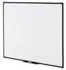 A Picture of product UNV-43629 Universal® Design Series Deluxe Dry Erase Board 48 x 36, White Surface, Black Anodized Aluminum Frame