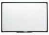 A Picture of product UNV-43629 Universal® Design Series Deluxe Dry Erase Board 48 x 36, White Surface, Black Anodized Aluminum Frame