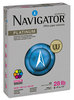 A Picture of product SNA-NPL11245R Navigator® Platinum Paper,  99 Brightness, 24lb, 8-1/2 x 11, White, 2500/Carton