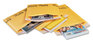 A Picture of product SEL-55304 Sealed Air Jiffylite® Self-Seal Bubble Mailer,  Contemporary Seam, 4 x 8, Golden Yellow